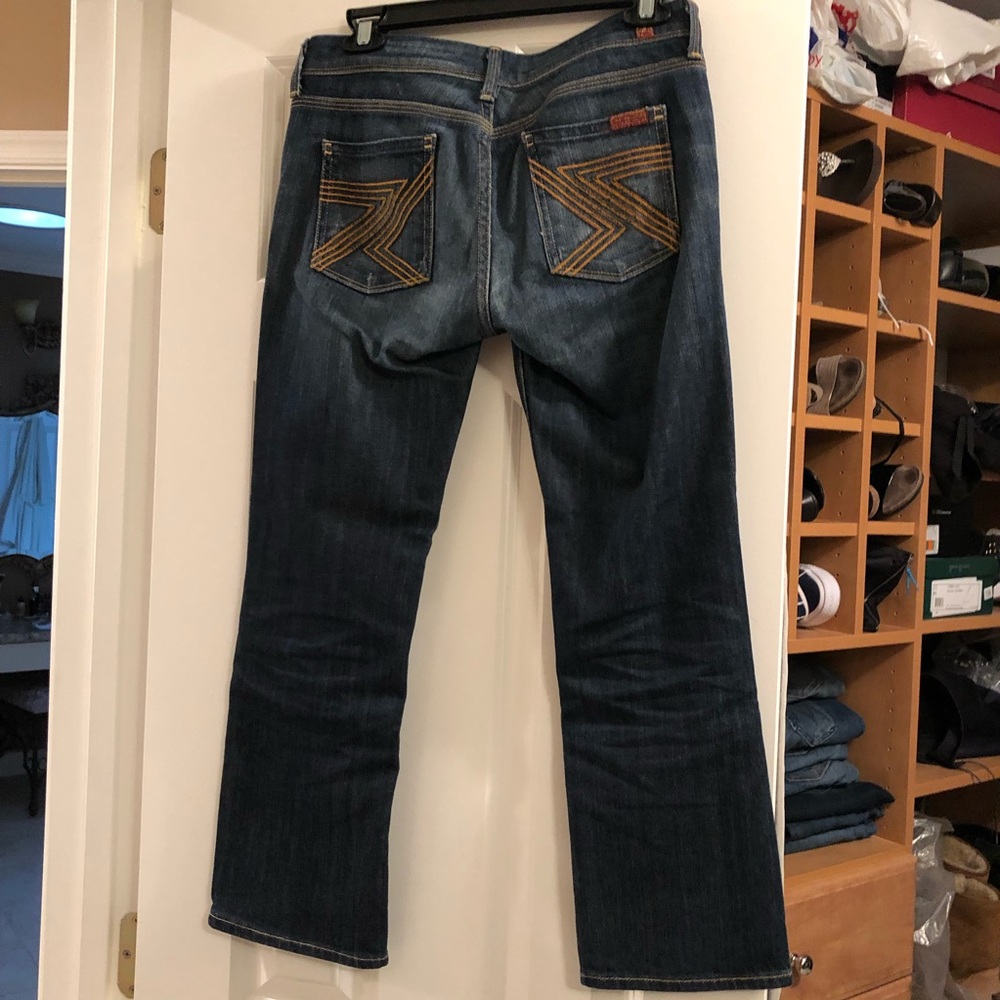 7 for all mankind cropped jeans sz 26